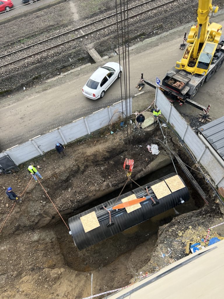 montaj-rezervor-retentie-in-excavatie